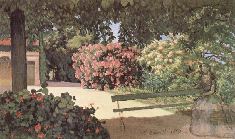 The Terrace at Meric, Frederic Bazille